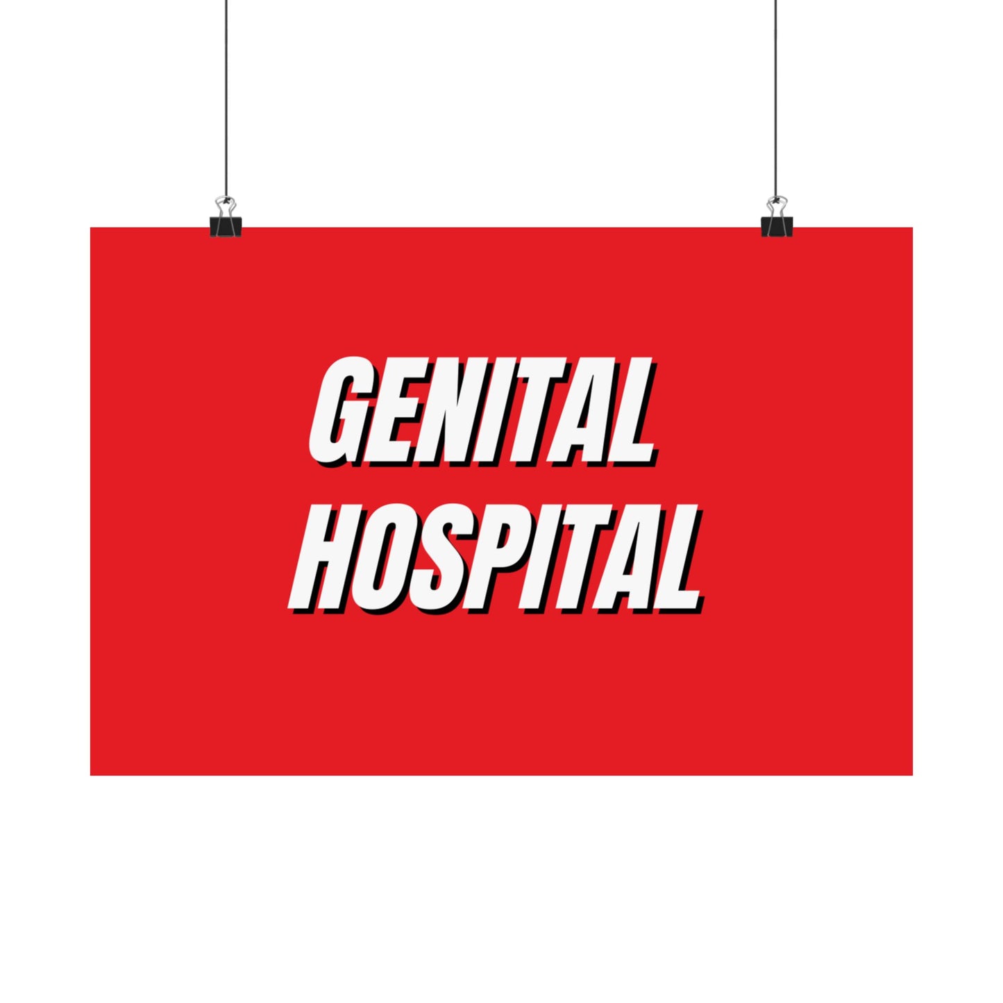 "Genital Hospital" Matte Poster