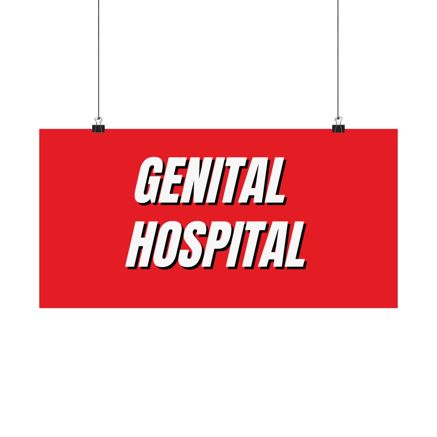 "Genital Hospital" Matte Poster