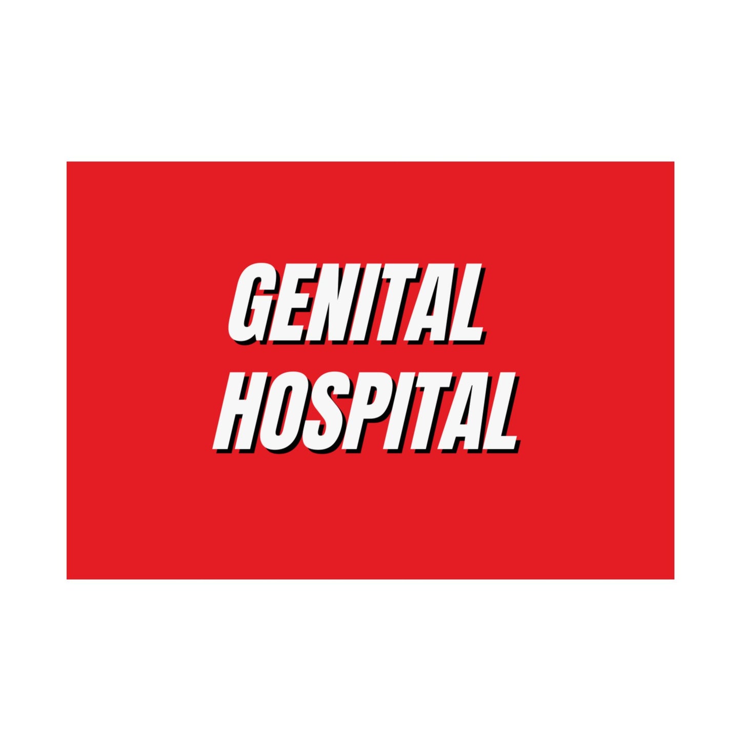 "Genital Hospital" Matte Poster